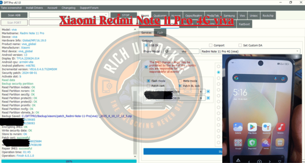 Redmi Note 11 Pro 4G (viva) – F4